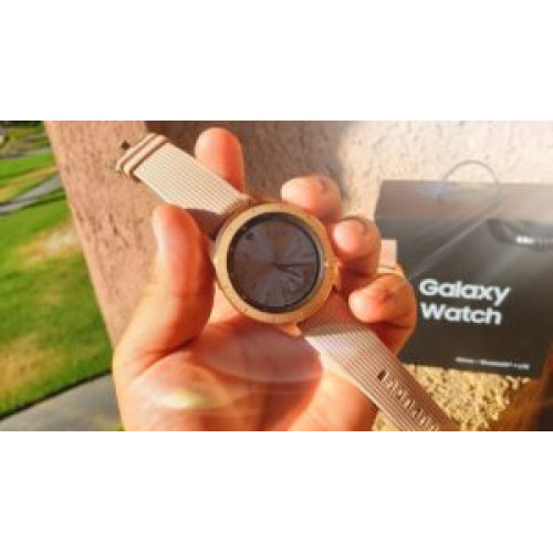 Samsung galaxy watch hot sale s4 rose gold